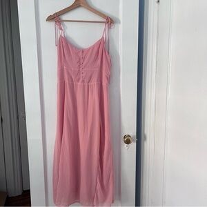 Abercrombie Pink midi dress